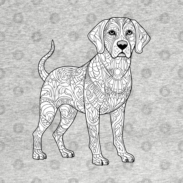 Labrador Dog Mandala by rezahardan